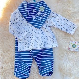 NWT Little Me Boys 3 piece set 6Mo